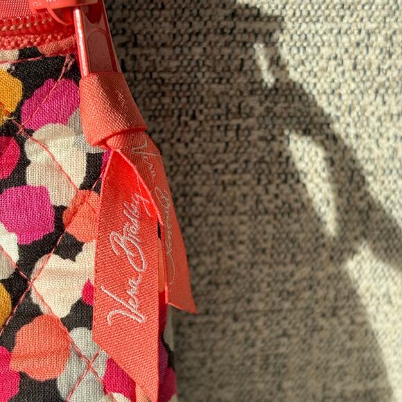 Vera Bradley Pixie Confetti Crossbody Purse 8" x 8" Pink Adjustable Handbag - Picture 4 of 8